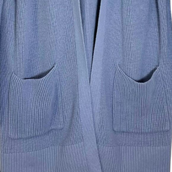 Old Navy Open Front Cardigan Sweater with Pockets Light Blue NWOT Size L - Picture 3 of 5